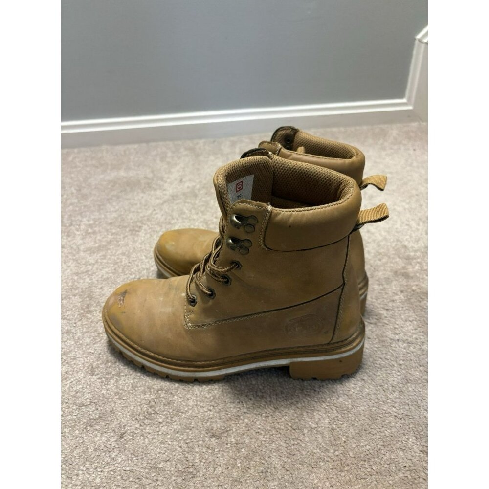 ECKO UNLTD Womens Brown Lace-Up Work Boot Ankle Boots Shoes Size 7 Jay-01L - Picture 7 of 8